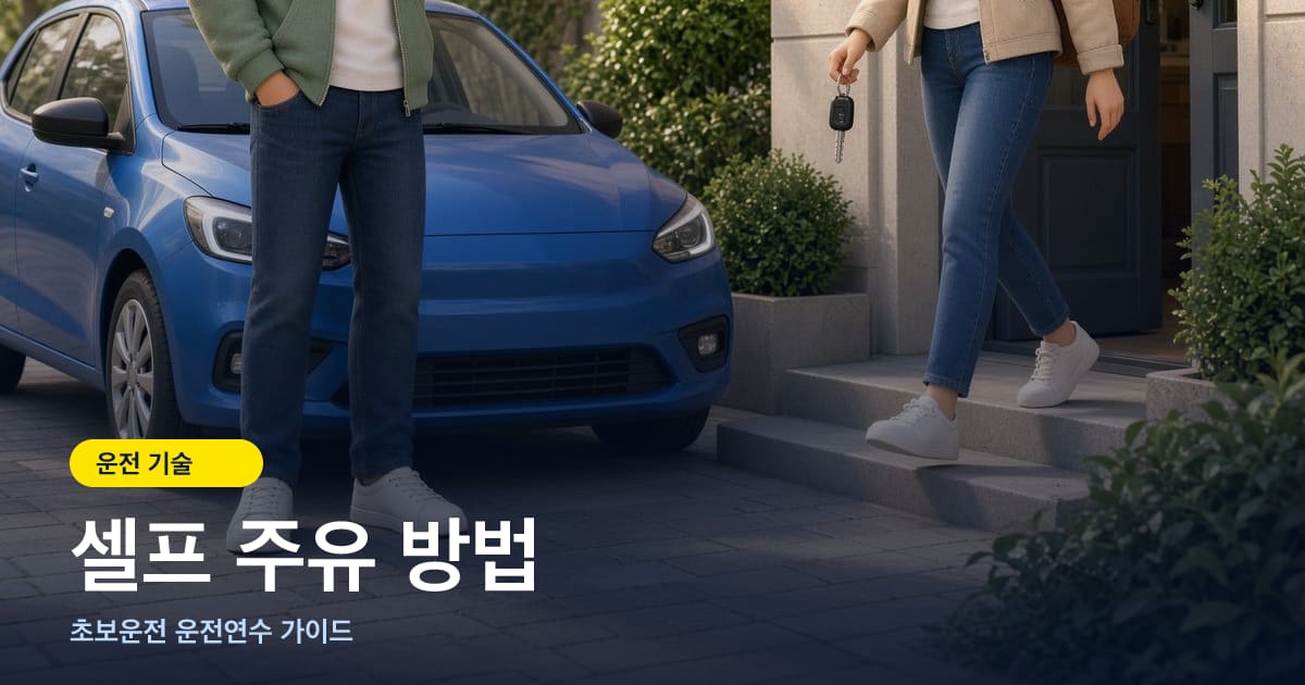 셀프 주유 방법 — 주유구 방향부터 결제·유종 선택·혼유 대처까지