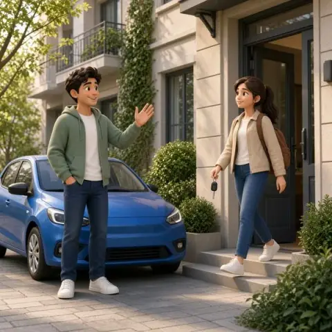 마곡방문운전연수 — 지역 표지판 일러스트